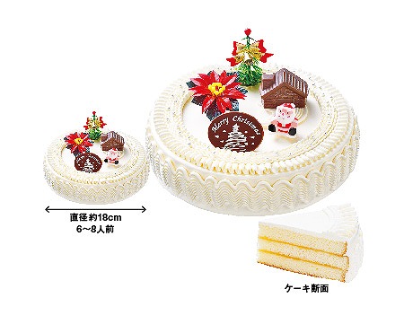 kinuya / 山崎製パン クリスマス ホワイトケーキ 6号